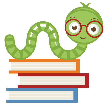 Cute Bookworm Cliparts - Bookworm Clipart (432x432)