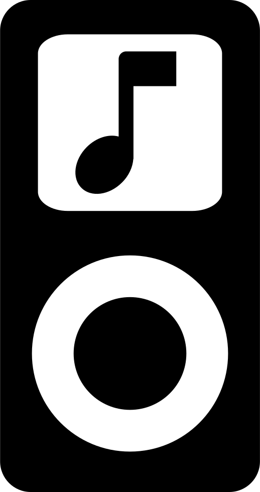 Apple Ipod With Musical Note Symbol Comments - Circle (518x980)
