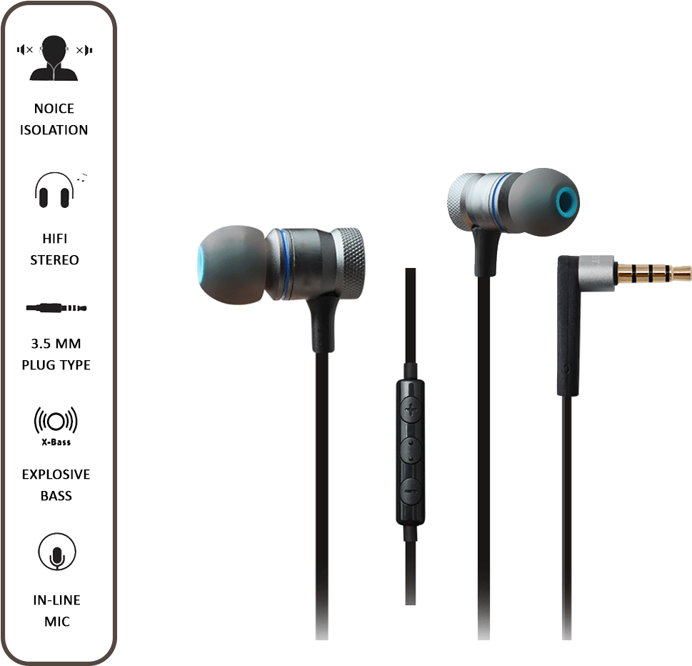 Ant Audio W55 Wired Earphones - Gearbest Awei Es - 70ty 3.5mm Stereo Music Earbud Headphones (1000x1000)