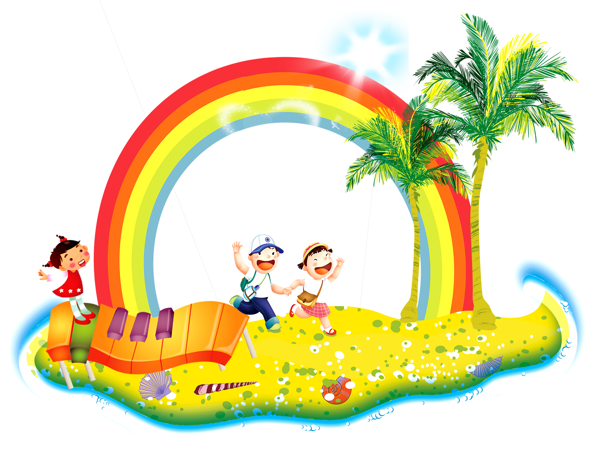 Coconut Tree Cartoon Drawing Avec Drawing Cartoon Clip - 图片 (1936x1500)