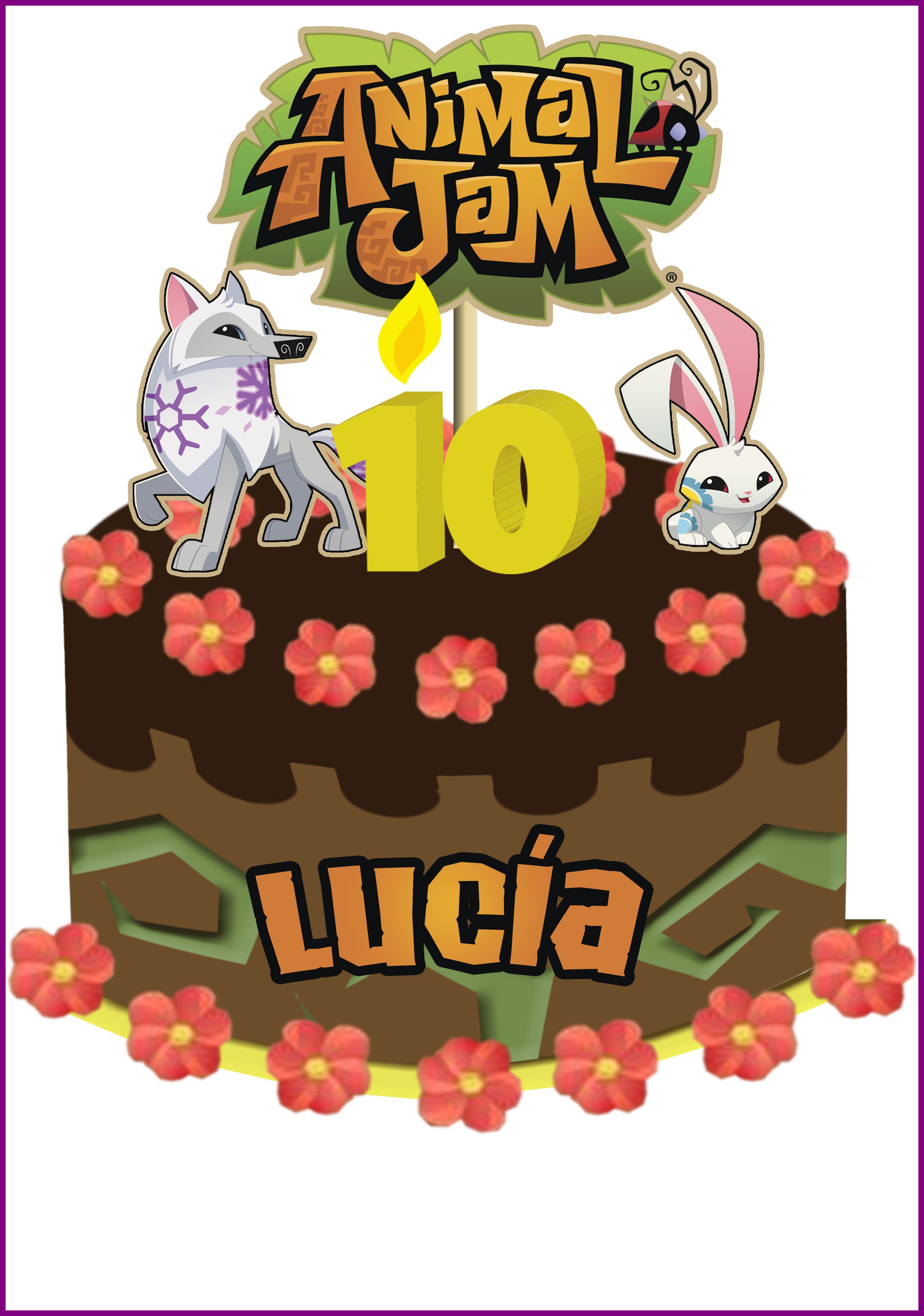 Unbelievable Diseno Torta Animal Jam Cumpleanos And - Animal Jam Junior Monopoly (2510x3573)