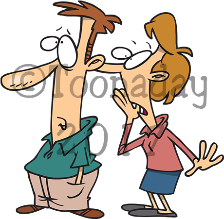 Telling Secrets Clip Art (600x450)