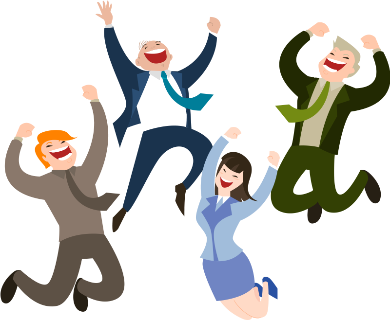 Happy People Clip Art (800x800)