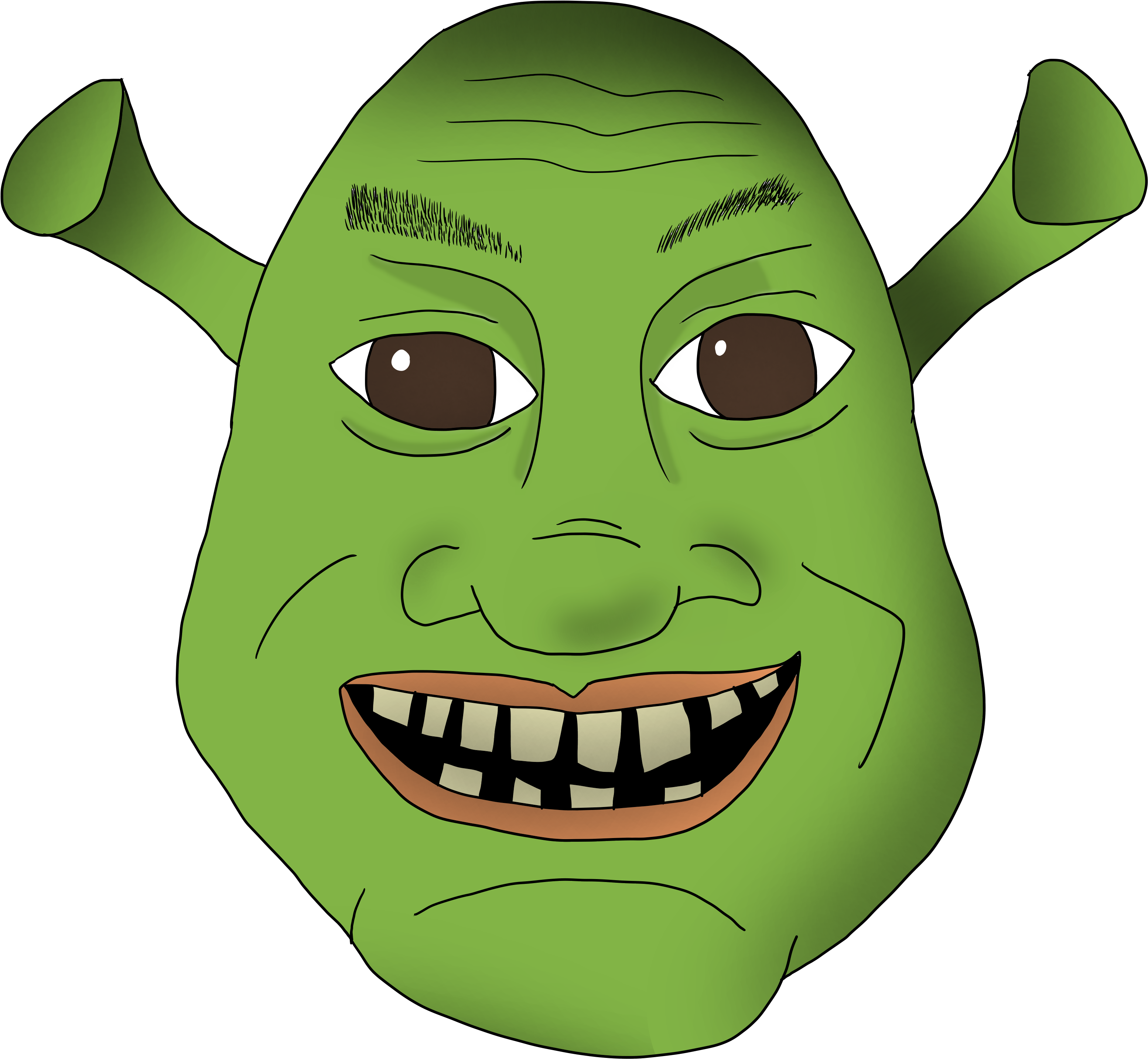 Ogre Face By Teddybear101ish - Ogre Face Png (3500x3500)