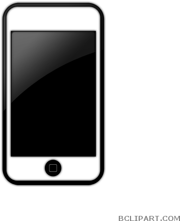 Iphone Cell Phone Tools Free Clipart Images Bclipart - Cell Phone Clipart Black And White (512x512)