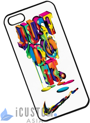 Nike Just Do It Colorful Art Iphone 5 5s Case - Mobile Phone Case (327x400)