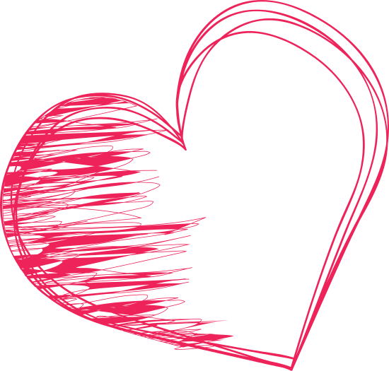 Pastels Love, Crayon, Heart Shaped, Red Png Image And - Heart (550x525)