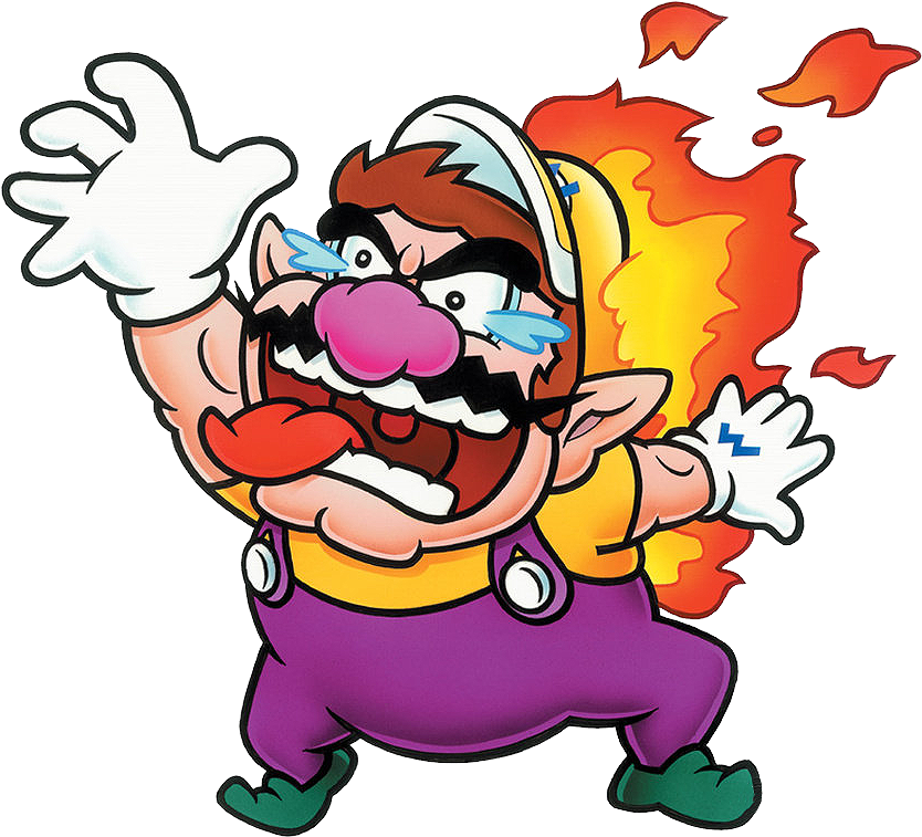 Wario - Wario Land 3 Flaming Wario (843x768)