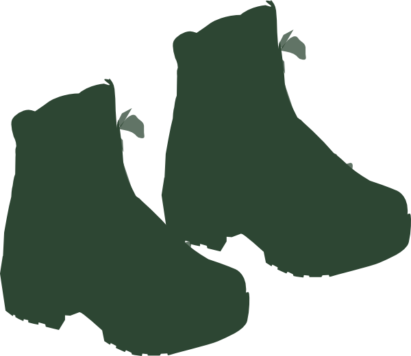 Small Hiking Boots Clip Art At Clker - Clip Art (600x520)