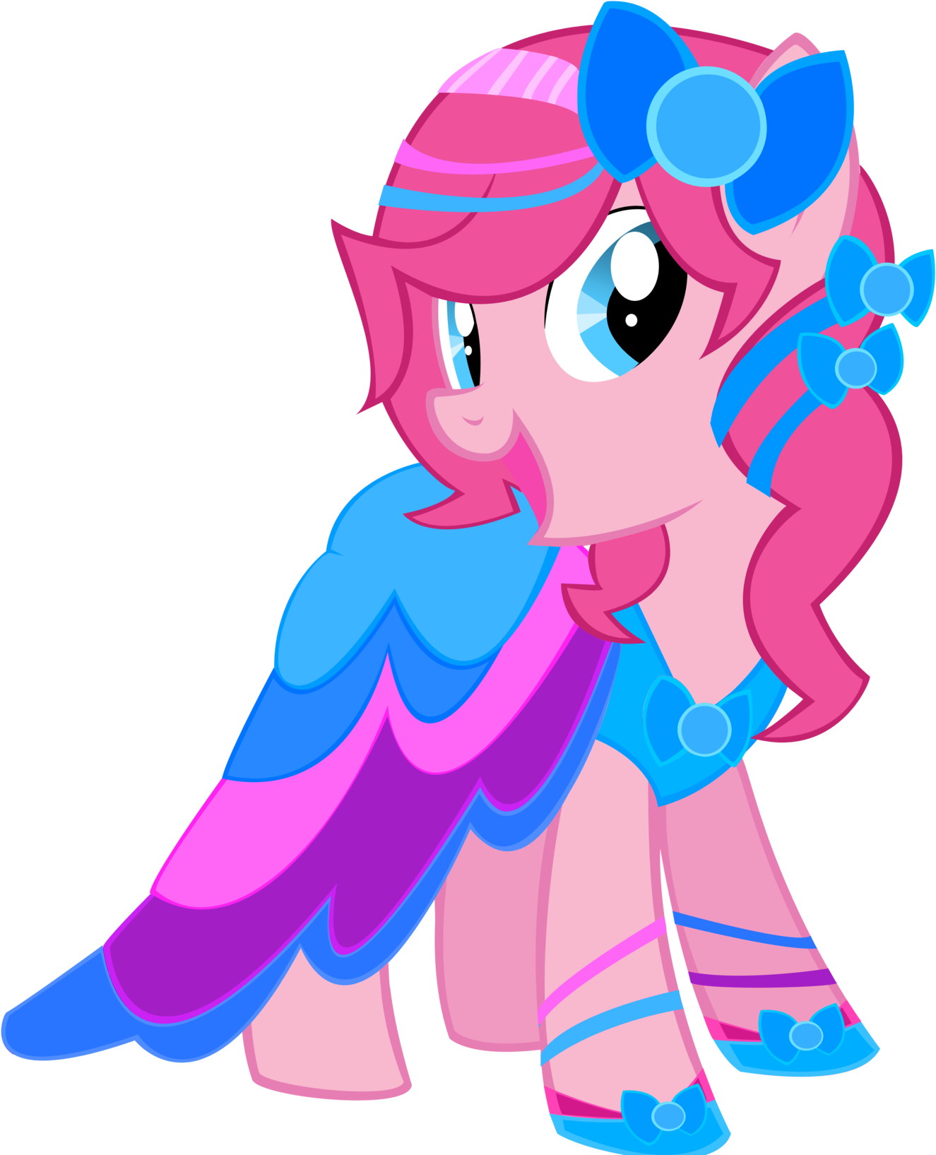 Pinkie Pie Rarity Rainbow Dash Fluttershy Applejack - My Little Pony Pinkie Pie Dress (1600x1769)