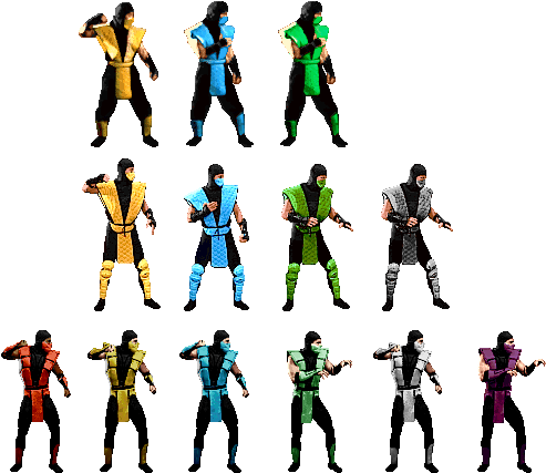 Before 3d Rendering And Full 32-bit True Color Games, - Mortal Kombat (558x454)