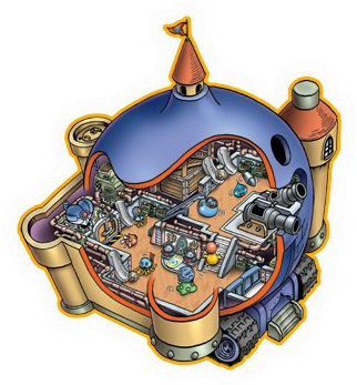 Rocket Slime Art 002 - Dragon Quest Heroes Rocket Slime Tanks (414x397)