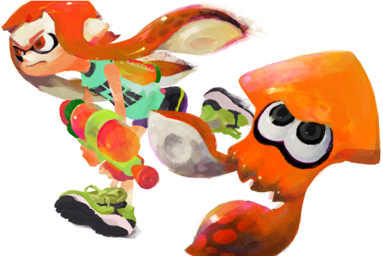 Fashion, Video Games - Splatoon Spline Shooter Orange Water Gun (672x372)