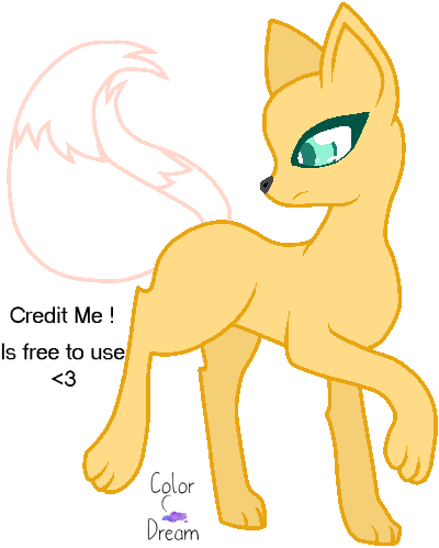 Mlp Fox Pony Base (400x499)