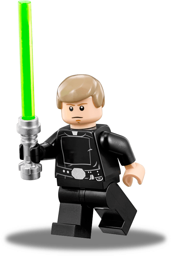 Luke Skywalker Clipart Lego - Lego Luke Skywalker Final Duel (672x896)