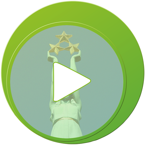 A Picture Of The Monument Of Freedom With A Green Background - Freedom Monument (600x600)