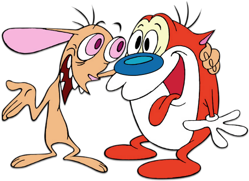 Ren Taughting Stimpy - Ren And Stimpy Nickelodeon (512x512)