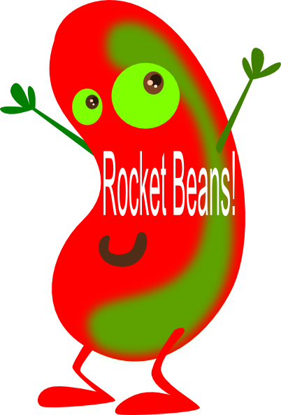 Rocket Beans Clip Art - Cartoon Beans (402x592)