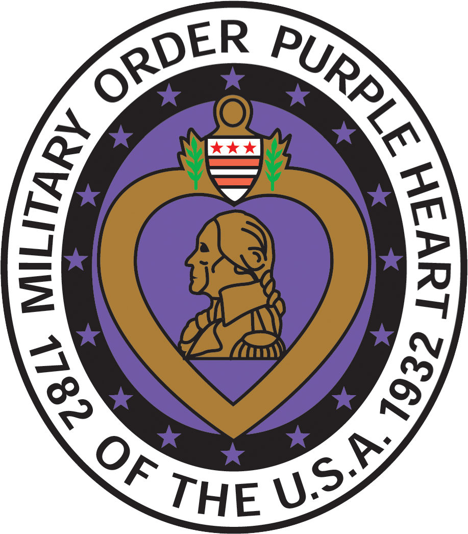 Military Purple Heart Clip Art For Kids - Military Order Of The Purple Heart Logo (1021x1146)