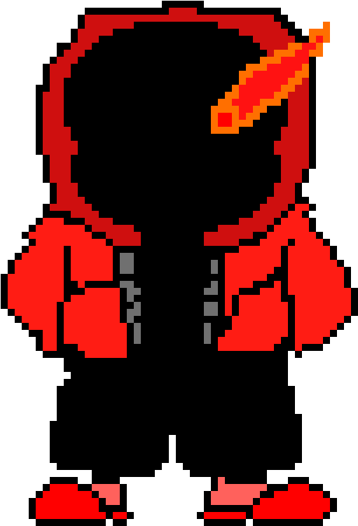 Anti Lust - Sans Bad Time Pixel Art (600x760)