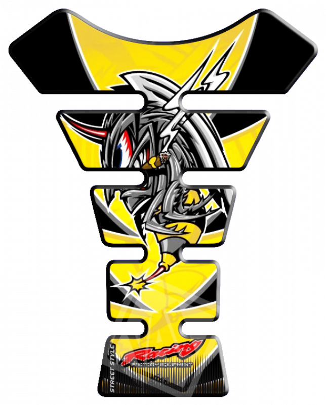 Adesivo Protetor De Tanque Street Style Amarelo - Tankpad Hornet (800x800)