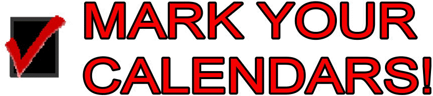 Calendar Of Events - Put In Your Calendar (875x215)