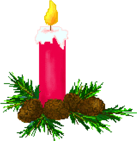 Advent Wreath Clipart Best - Christmas Candle Clip Art (640x640)