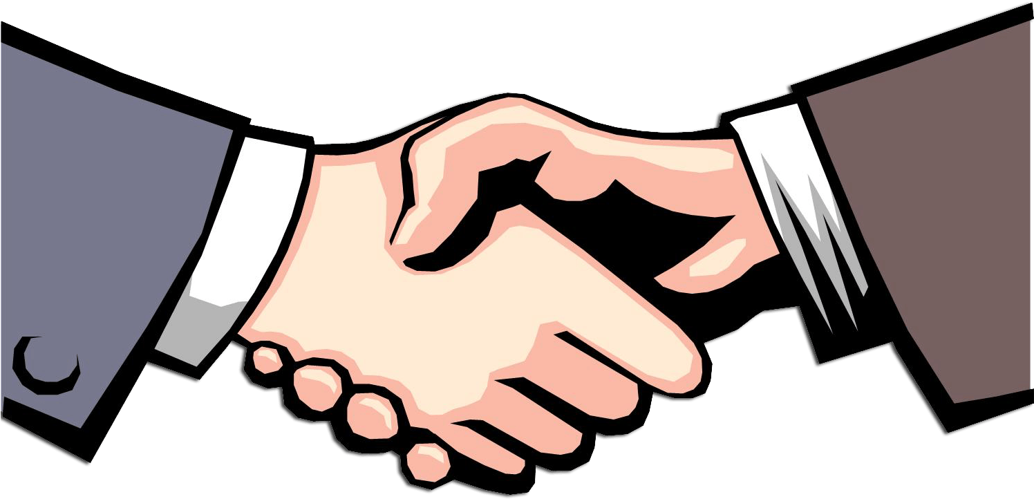 Shake Hand Clipart Png - Shaking Hands Clipart Png (1503x731)