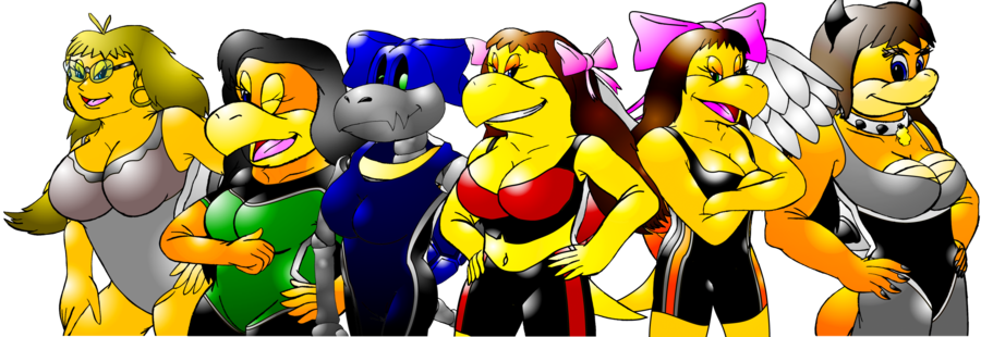 Melody-koopa 22 22 The Six Street Koopas By Silverhammerbro - Cartoon (900x310)