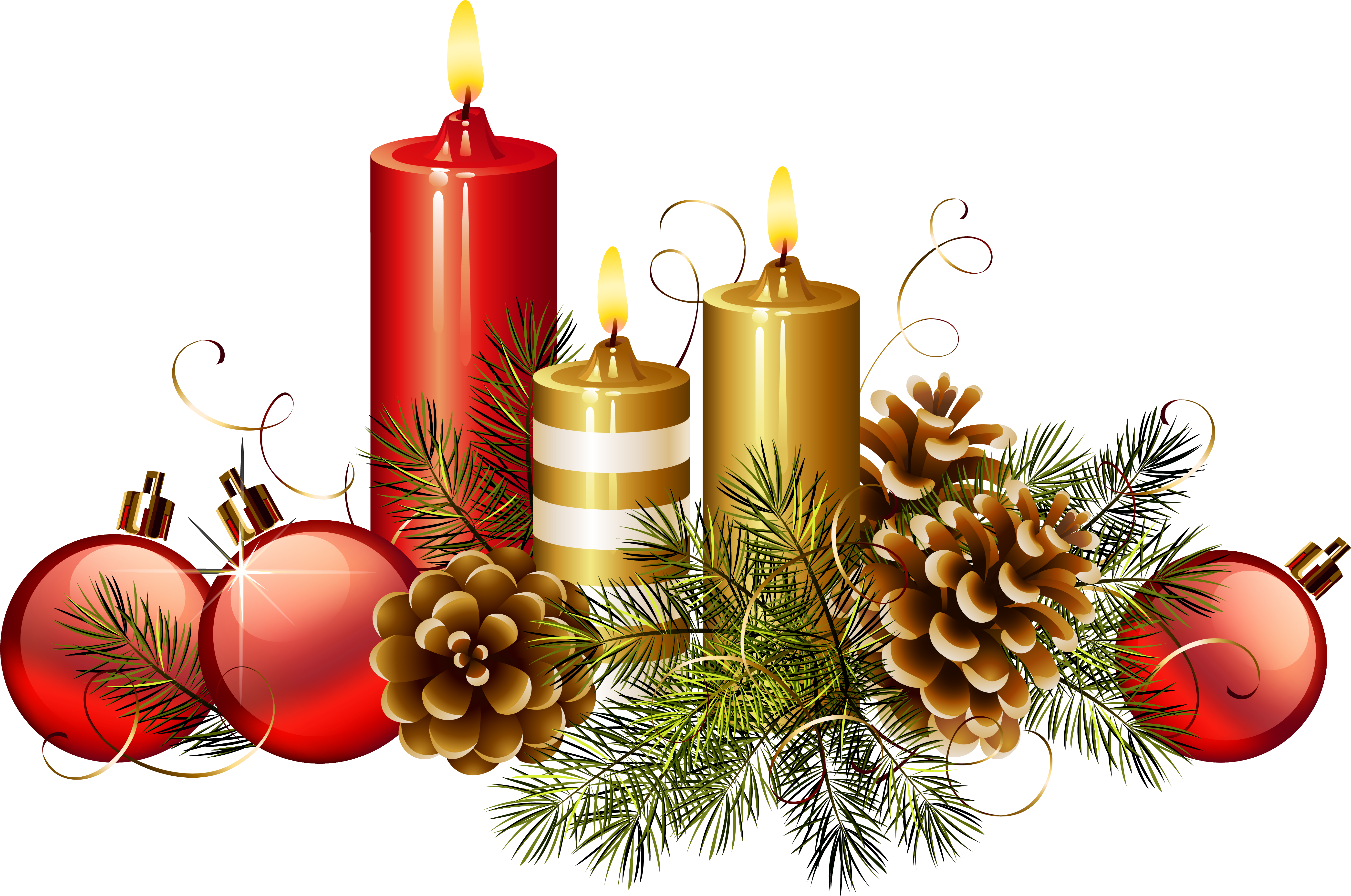 Christmas Candles Png Clipart Image - Jesus (5963x3954)