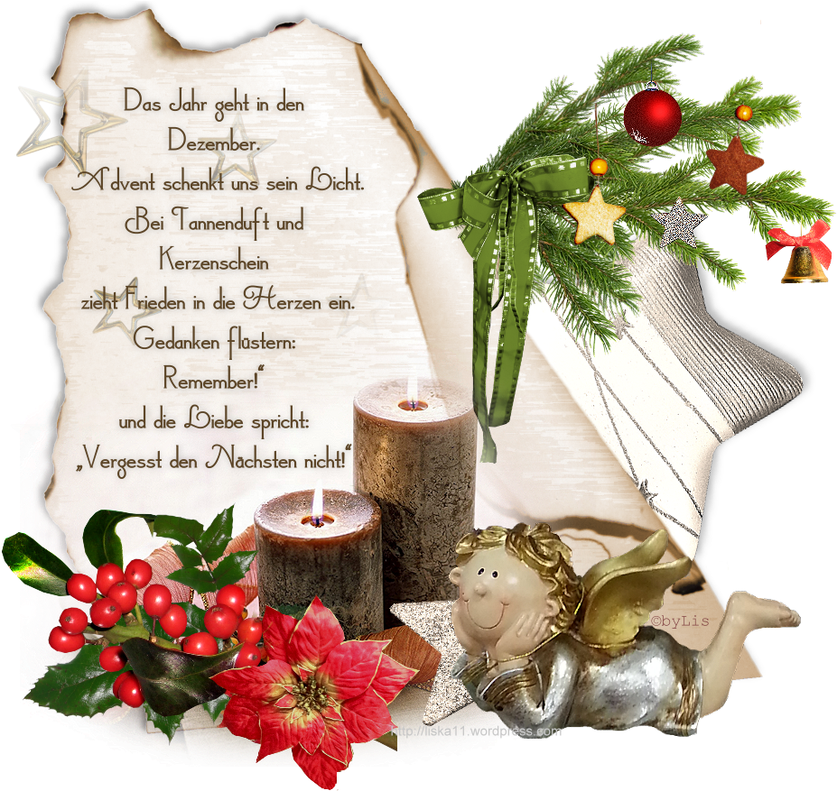 Advent Zitat Und Bild Gedichte Zitate In Einklang Mit - Natal Dan Tahun Baru 2010 (953x889)