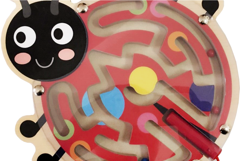 Wooden Magnetic Maze-ladybug - Black Cat (1080x675)