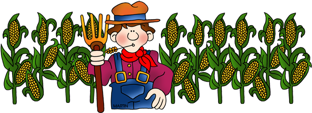 Corn Maze Clip Art Clipart - Corn Field Clip Art (648x237)