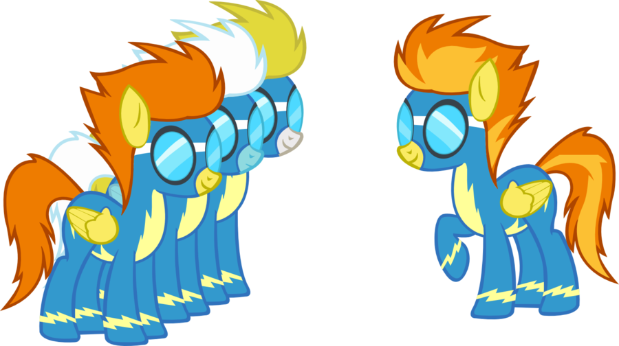 Spitfire And Mare Wonderbolts Lineup By A01421wonderbolts - Wonderbolts Spitfire (900x504)