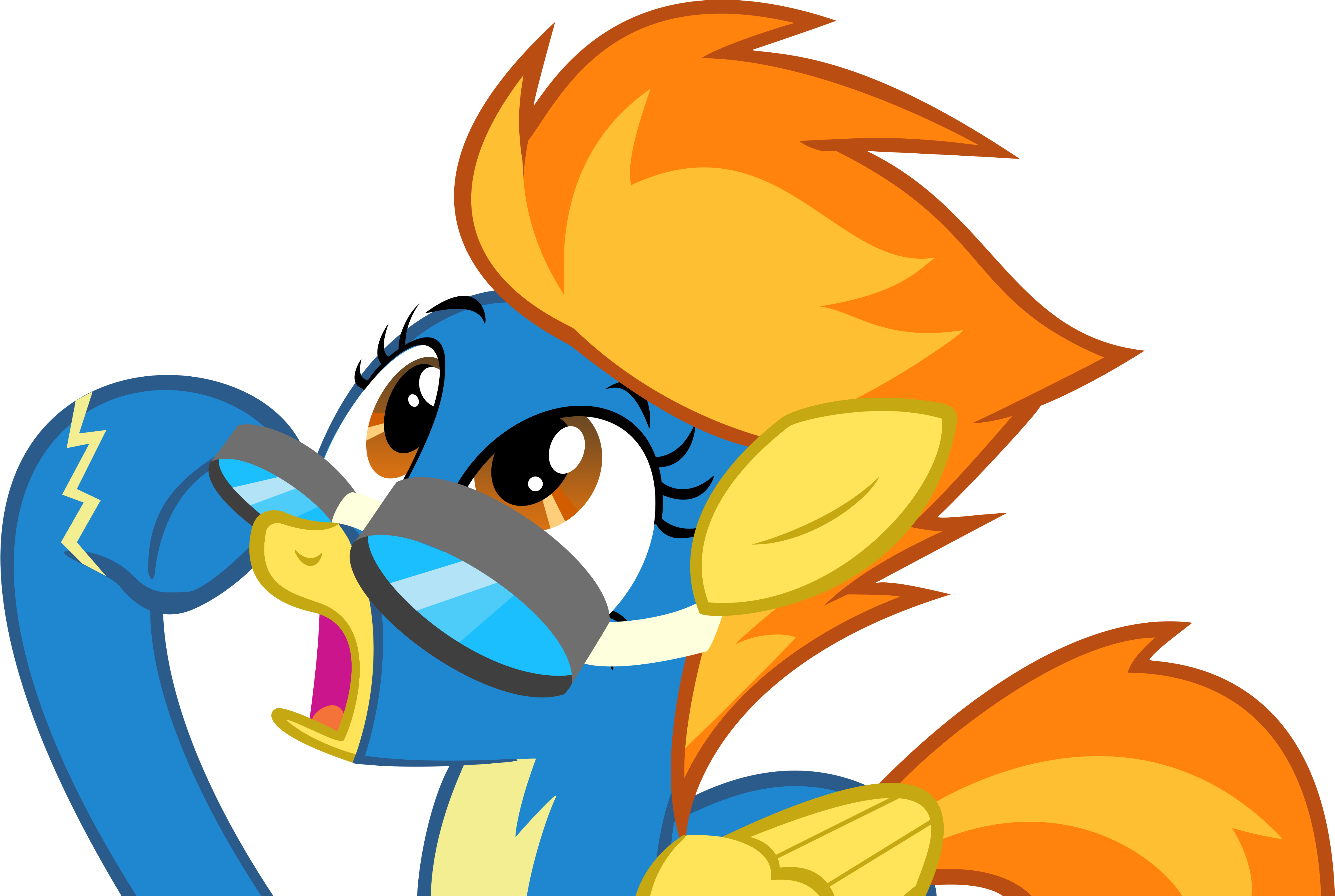 Surprised Spitfire By Realboser Surprised Spitfire - My Little Pony: Friendship Is Magic (5000x3113)