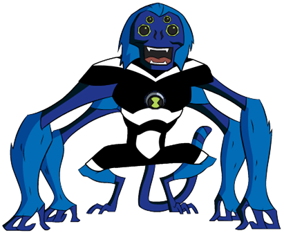 Spider Monkey Clipart Happy Cartoon - Spidermonkey Ben 10 (411x337)