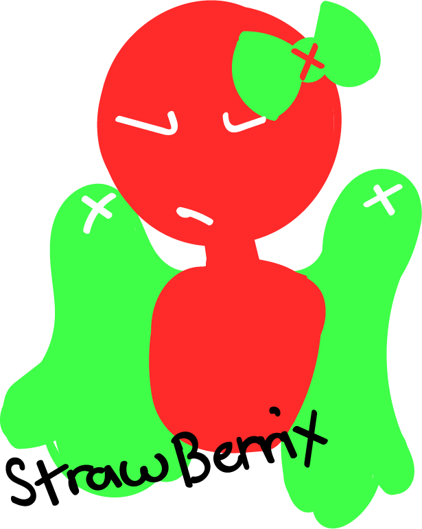 Strawberrix By Fanofixedsys137 - Adobe Illustrator (615x771)