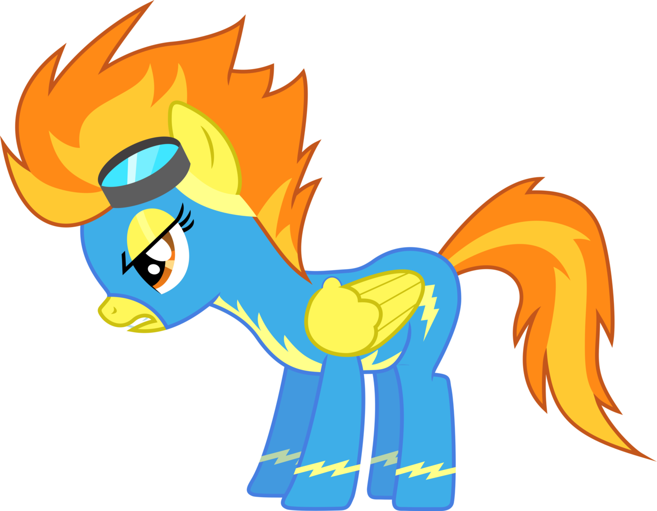 Angry Spitfire By D4svader Angry Spitfire By D4svader - My Little Pony Spitfire Angry (1280x997)