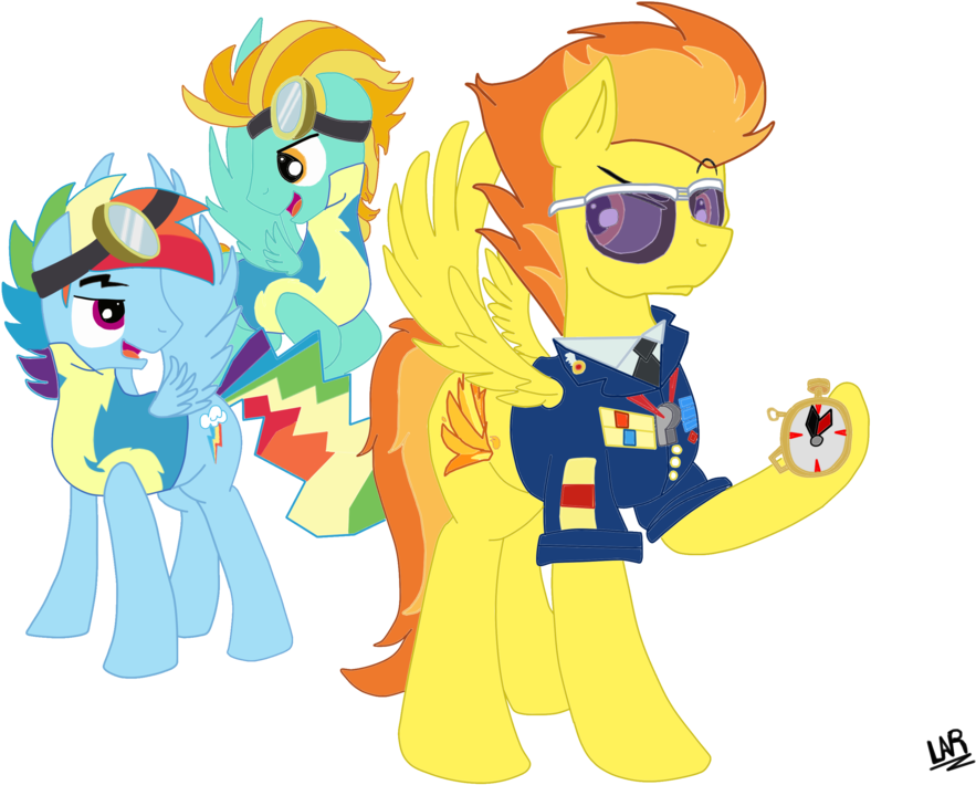 Artistbrony, Lightning Dust, Rainbow Blitz, Rainbow - Mlp Wonderbolts Lightning Dust (1024x750)