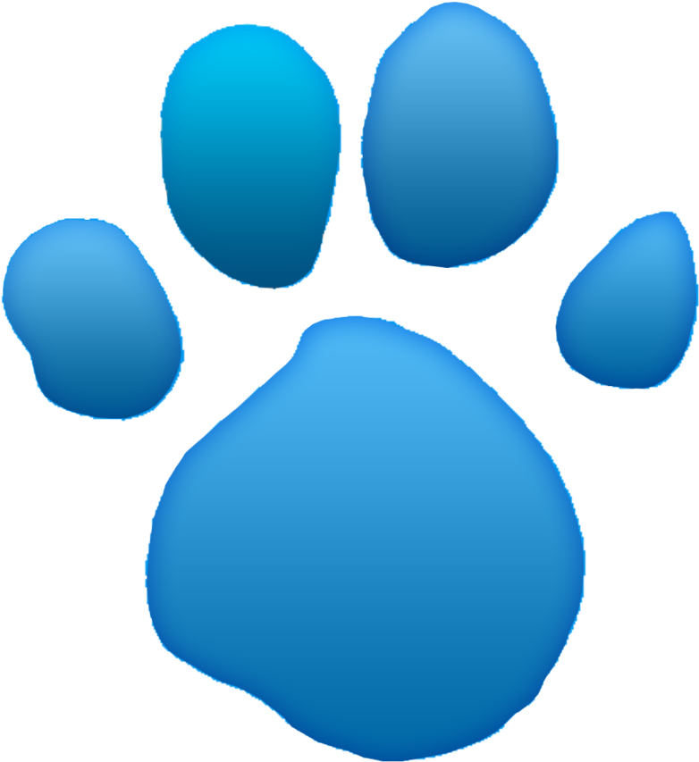 Blue's Clues Light Blue Paw Print 3d Glow Cs6 Test - Blue's Clues Gold Clues (882x905)