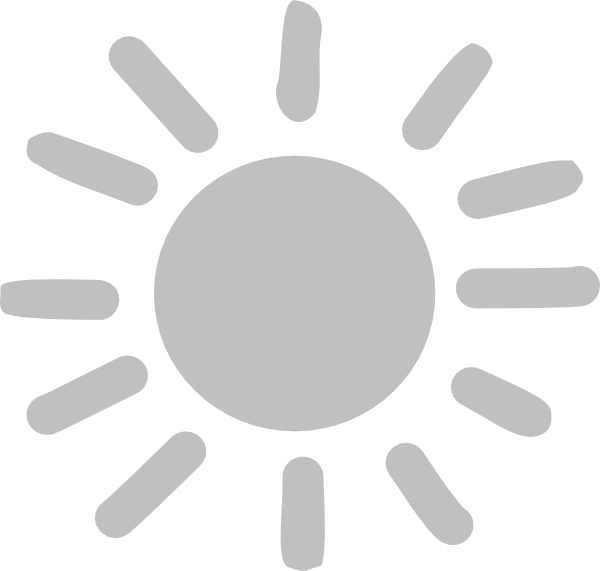 Sun Icon On Gray Background - Matahari Kartun Png (600x571)