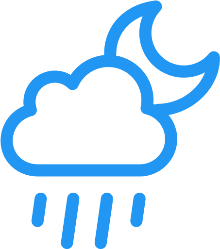 Night Isolated Showers - Rain (512x512)