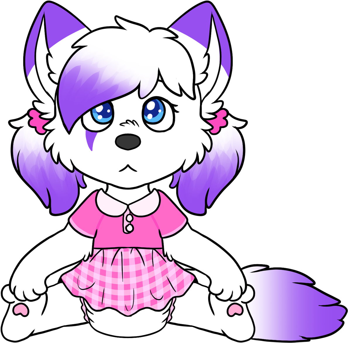 New Years Puppy Chibi - Cartoon (1280x1280)
