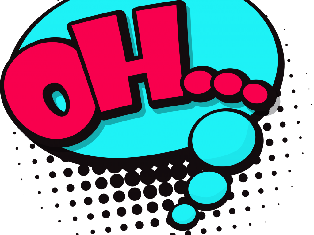 Speech Balloon Comics Comic Book Clip Art - Speech Bubble Cute Png (1024x768)