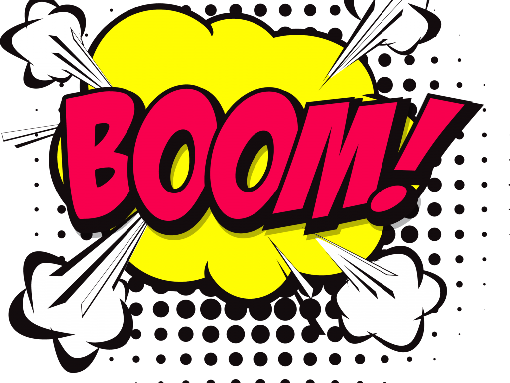 Speech Balloon Comic Book Comics - Boom Png (1024x768)