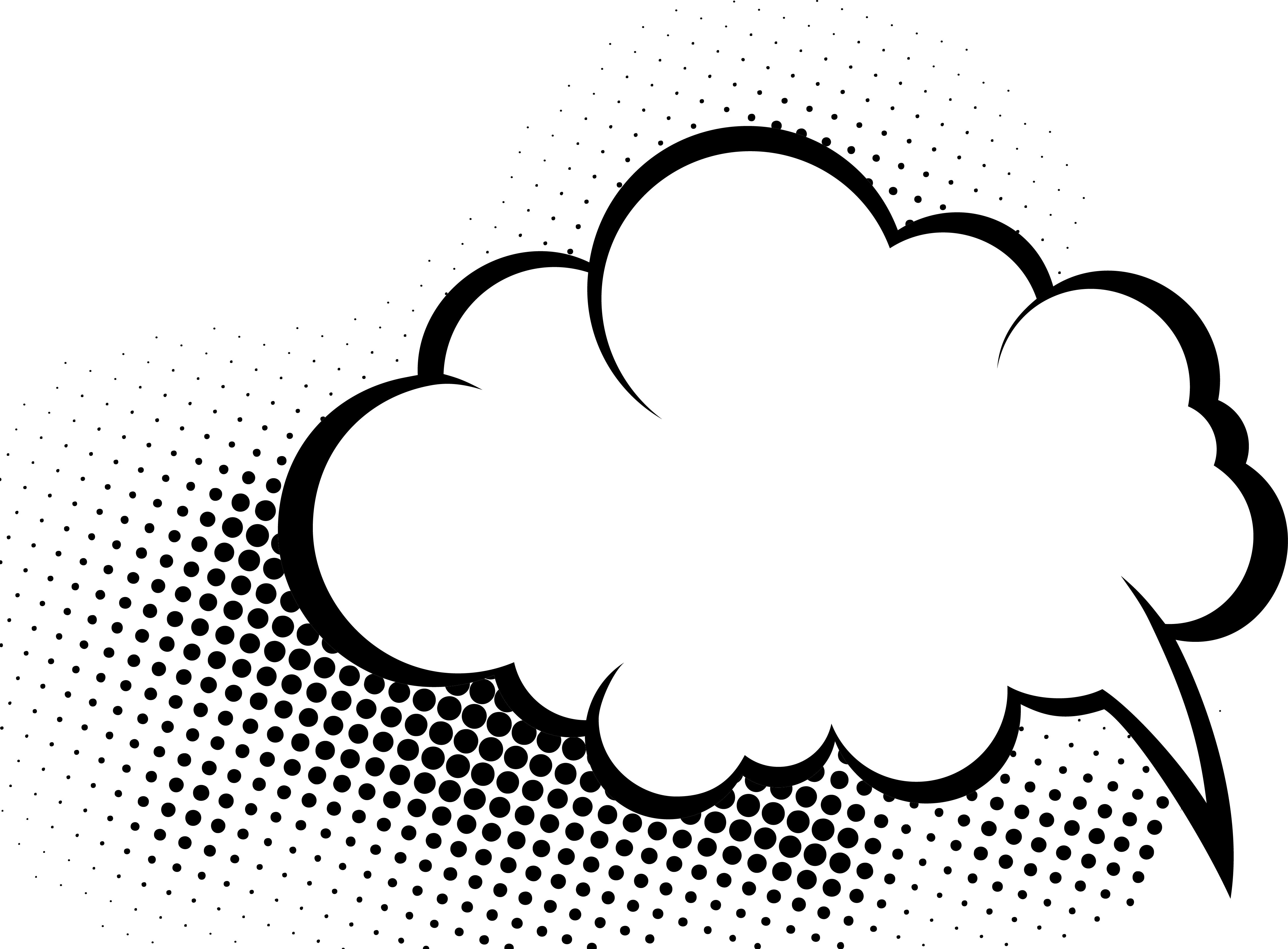 Comics Comic Book Speech Balloon Cloud - Graffiti La Sign Black And White (4541x3346)