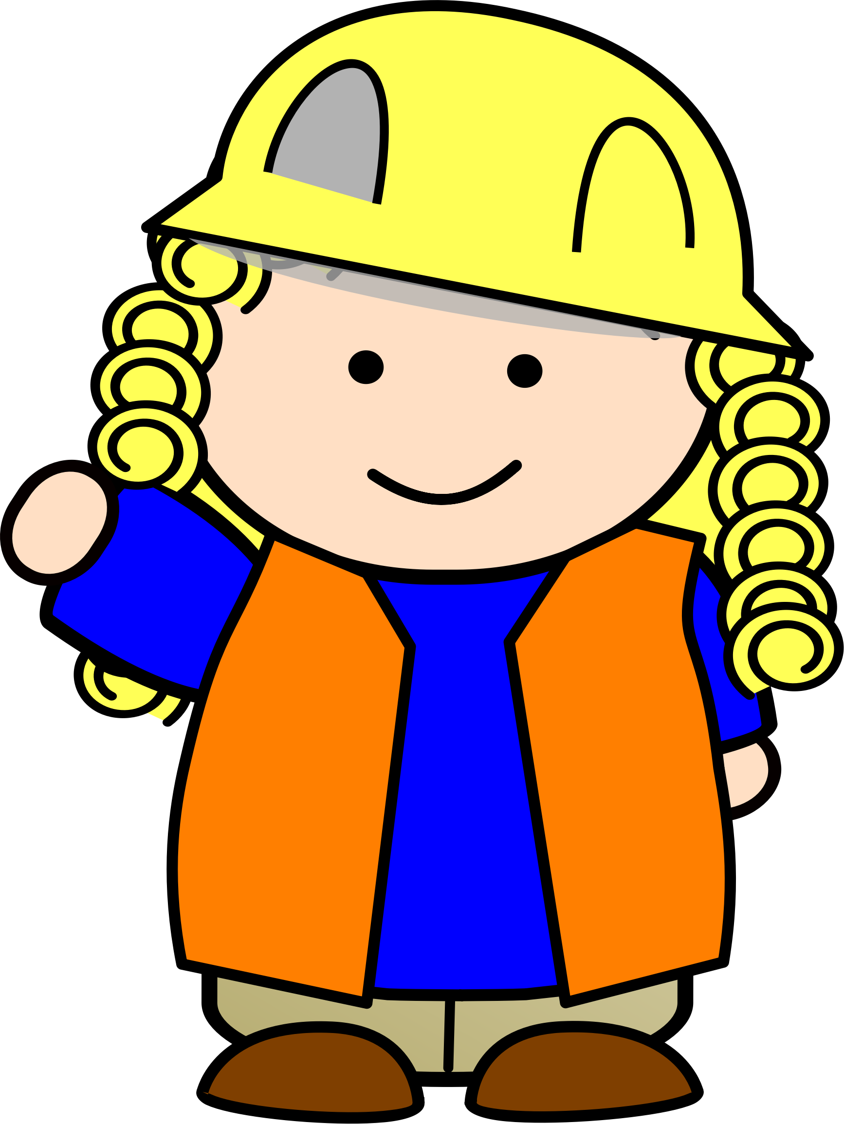 Construction Kid Kids Construction Clipart - Construction (1734x2310)