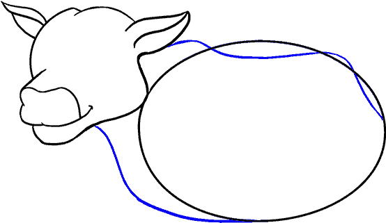 Drawn Cow Clip Art - Drawing (678x600)