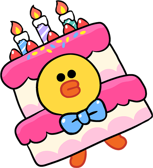 Linefriends Brown Cony Balloons Cute Party Birthday - Cony And Brown Birthday (548x600)
