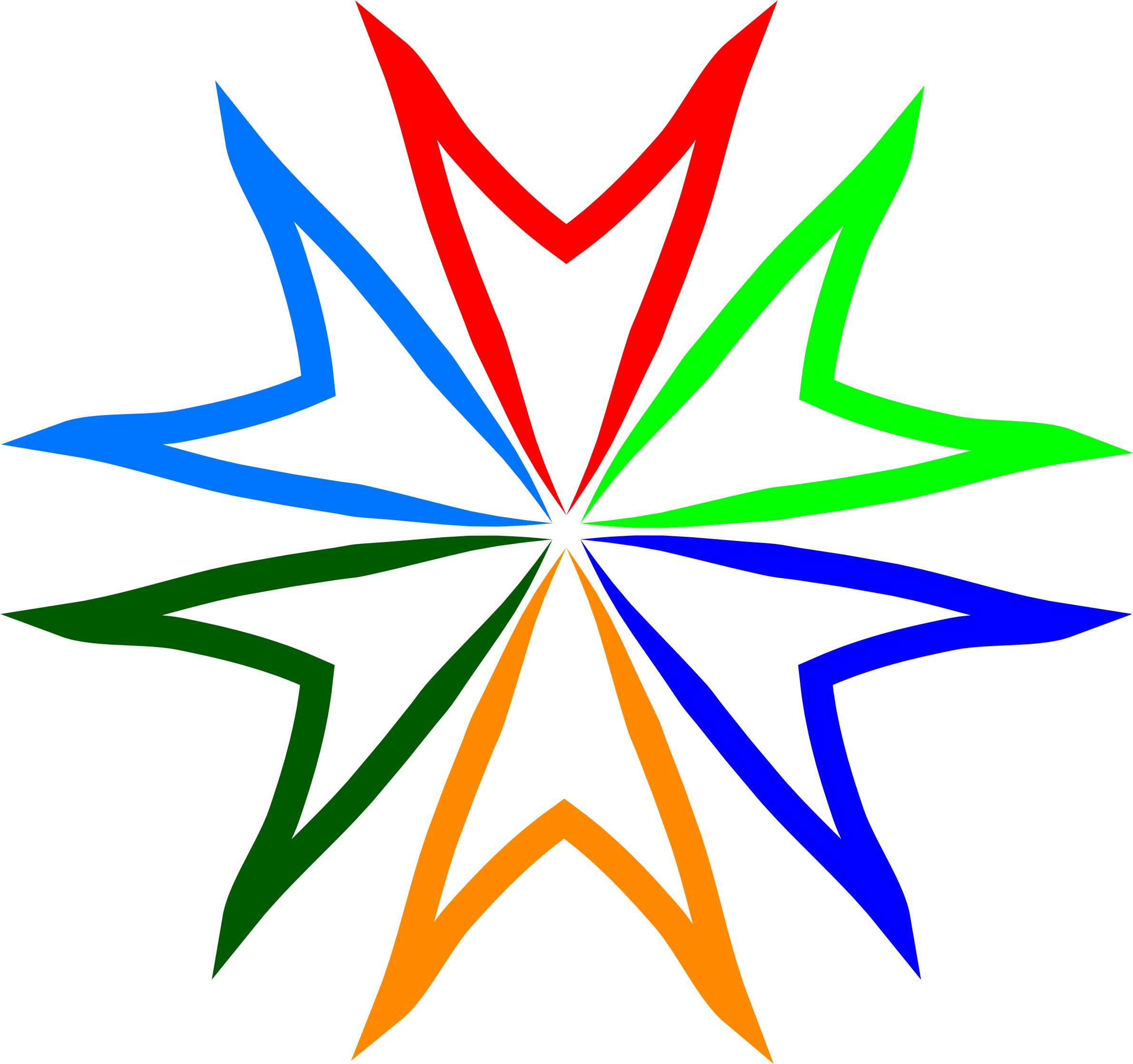 Big Image - Colorful Star (2381x2238)